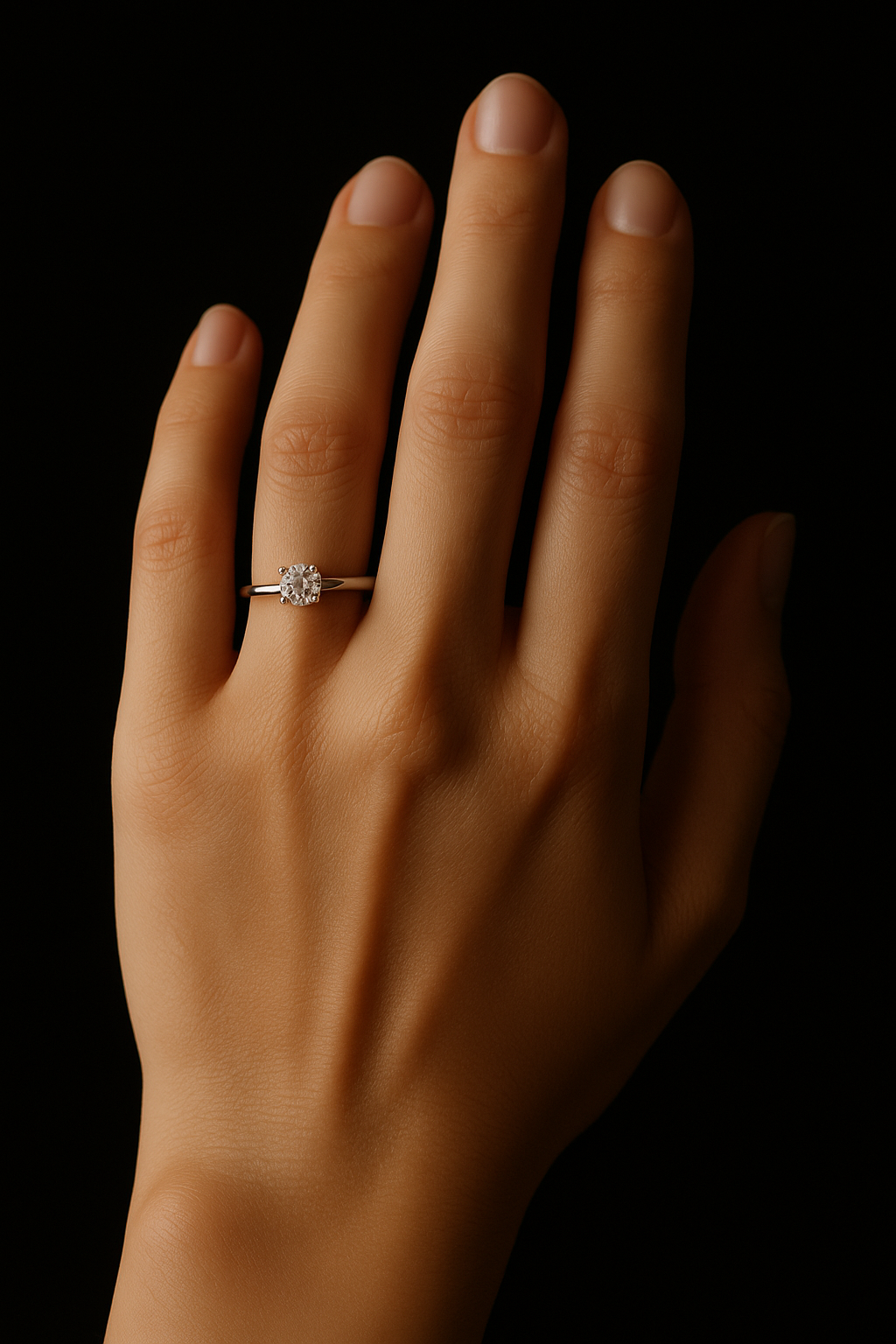 Anello d'oro elegante