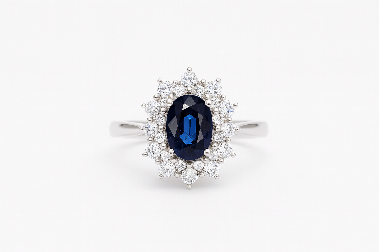 Anello con zaffiro